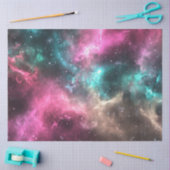 デコップネブラ宇宙アートデザイン鮮やかカラー 薄葉紙 (クラフト)