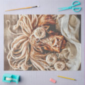 デコップハイラお洒落ンドカウドレッドロックストロー 薄葉紙 (クラフト)