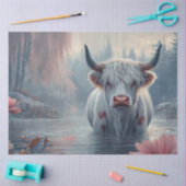 デコップハイラお洒落ンドカウピンクのフエ池 薄葉紙 (クラフト)