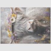 デコップハイラお洒落ンドカウフラワーハット 薄葉紙 (正面)