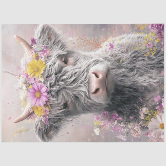 デコップハイラお洒落ンド牛フローラクラウン 薄葉紙 (正面)