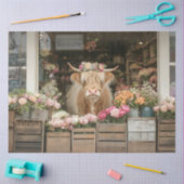 デコップハイランドお洒落カウフラワーショップ 薄葉紙 (クラフト)