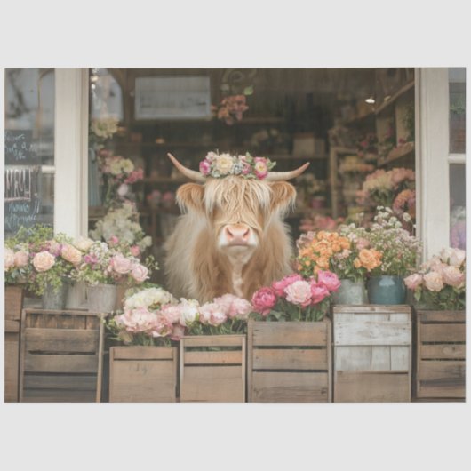 デコップハイランドお洒落カウフラワーショップ 薄葉紙 (正面)