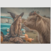 デコップハイランドカウアンドウィッチファームシーン 薄葉紙 (正面)