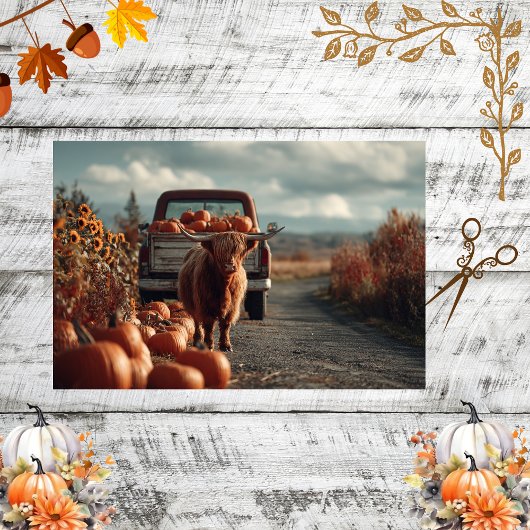 デコップハイランドヴィンテージトラックカボチャンスカントリー 薄葉紙