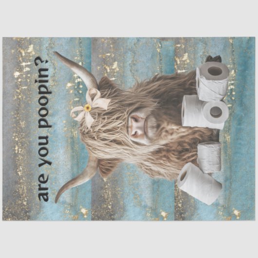 デコップハイランド牛のユーモアはあなた 薄葉紙 (正面)