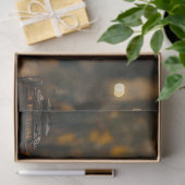 デコップハロウィーンスケルトンカップルの風景 薄葉紙 (ギフト)