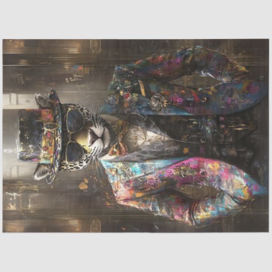 デコップハンサムなヒョウファッションショー 薄葉紙 (正面)