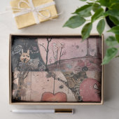 デコップバお洒落ンタインのツリーハートオーナメント 薄葉紙 (ギフト)