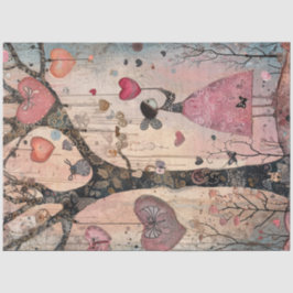 デコップバお洒落ンタインのツリーハートオーナメント 薄葉紙