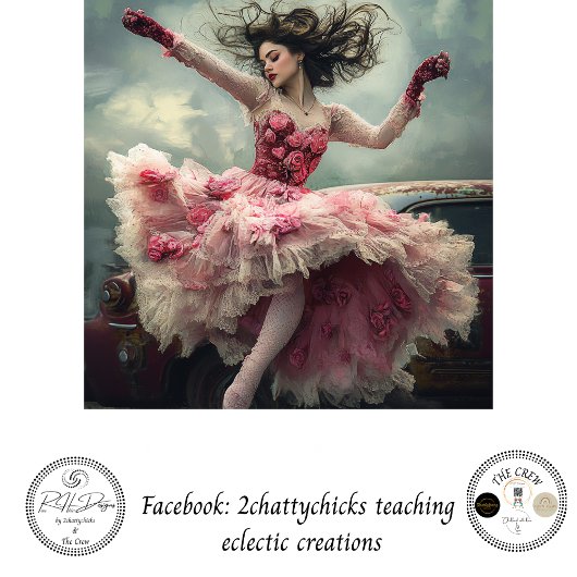 デコップバレンタインウーマンインラブ踊り 薄葉紙