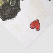 デコップバレンタインスケルトンカップル浮動ハート 薄葉紙 (詳細)