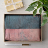 デコップバレンタインバックグラウンドピンクティール(緑がかった色)&ハート 薄葉紙 (ギフト)