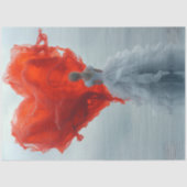 デコップバレンタイン赤いハートビューティフルウーマン 薄葉紙 (正面)