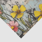 デコップバレンタイン赤いハート市松模様にパターン 薄葉紙 (詳細)