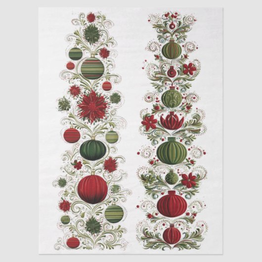 デコップバーティカルカスケードホリデイ要素 薄葉紙 (正面)