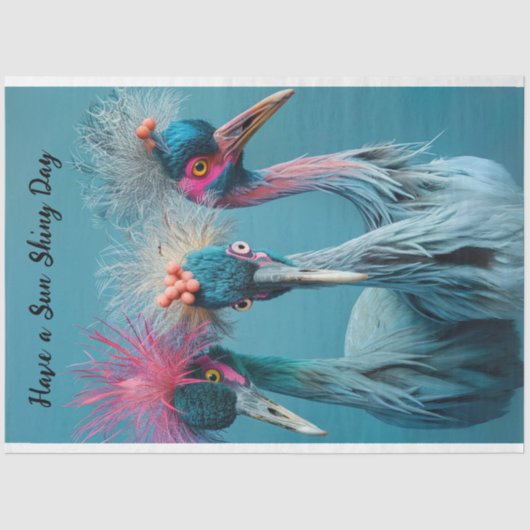 デコップバード太陽の輝く日 薄葉紙 (正面)