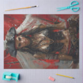 デコップパイレーツガールブラックトリコーン 薄葉紙 (クラフト)