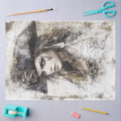 デコップパイレーツレディーパイレーツハットスケッチ 薄葉紙 (クラフト)