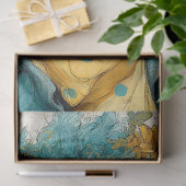 デコップパッチワークお洒落ヤギひまわり花 薄葉紙 (ギフト)