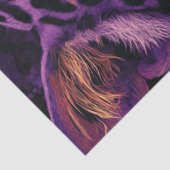 デコップパープル鮮やかヒョウ顔金ゴールドリーフ 薄葉紙 (詳細)