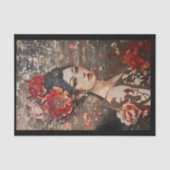 デコップビューティフルアジア女性フェイクモザイク041 薄葉紙 (正面)