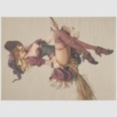 デコップビューティフルウィッチ飛んでいるブロムスティックレース 薄葉紙 (正面)