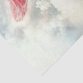 デコップビューティフルウーマンレッドホワイトクラウドドレス 薄葉紙 (詳細)