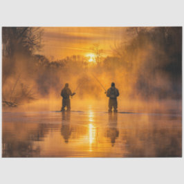 デコップピクチュレスクランドスケープ魚釣り 薄葉紙