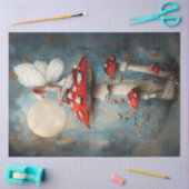 デコップフお洒落ェアフェアリー繊細な翼 薄葉紙 (クラフト)