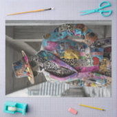 デコップファッショナブルleopard抽象芸術スーツ 薄葉紙 (クラフト)