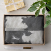 デコップファーコウィドパターンブラックブラウン&ホワイト 薄葉紙 (ギフト)