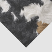 デコップファーコウィドパターンブラックブラウン&ホワイト 薄葉紙 (詳細)