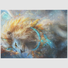 デコップフィカルライオンティール（緑がかった色）&金ゴールド 華美 薄葉紙