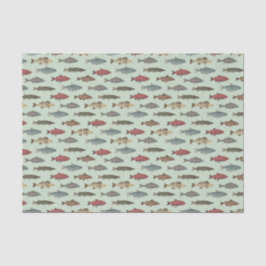 デコップフィッシュ魚釣りグリーンバースデーパーティー 薄葉紙