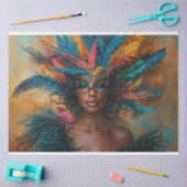 デコップブラッククイーンレディーオブマルディグラ 薄葉紙 (クラフト)