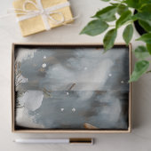 デコップブラックフェイスラム冬のシーン 薄葉紙 (ギフト)