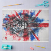 デコップブリティッシュ・ライオン・ヘッド国旗 薄葉紙 (クラフト)