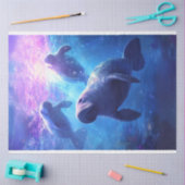 デコップブルーウォーカリブのズ管理ファミリー 薄葉紙 (クラフト)