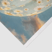 デコップブルーホワイトデイジーファブリック熱気球 薄葉紙 (詳細)