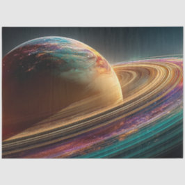 デコッププラネ鮮やかットサーフェス金ゴールド紫ティール（緑がかった色） 薄葉紙