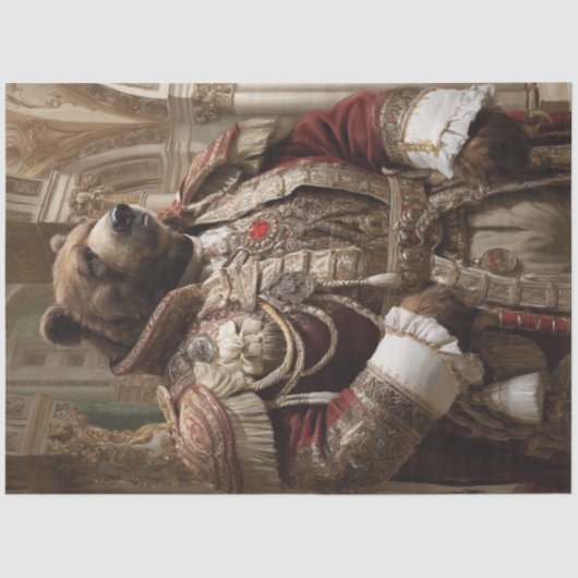 デコップベ王室のアポートレート貴族衣装 薄葉紙 (正面)