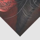 デコップページヴィンテージバレンタインキャットレッドブラック 薄葉紙 (詳細)