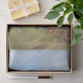 デコップページヴィンテージラストレッドトラック秋のシーン 薄葉紙 (ギフト)