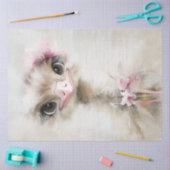 デコップホイお洒落ト優美なダチョウのピンク 薄葉紙 (クラフト)