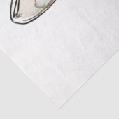 デコップホワイトイースターウサギの花 薄葉紙 (詳細)