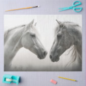 デコップホワイトホース顔へ顔 薄葉紙 (クラフト)