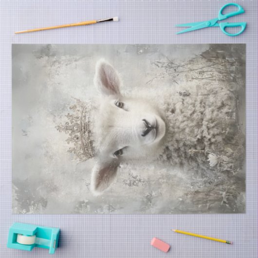 デコップホワイトラムイースターサンデー華美クラウン 薄葉紙 (クラフト)