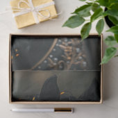 デコップホース黒い貴族ゴールデン装飾 薄葉紙 (ギフト)