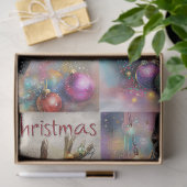 デコップボストンテリア〔雄ジカの〕枝角&クリスマスライト 薄葉紙 (ギフト)